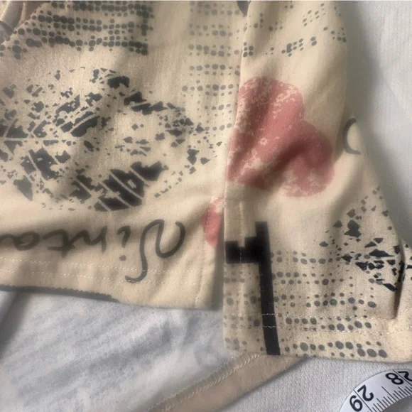 Lily by Firmiana Script Print Hoodie Romantic Literary Cottagecore Large - Picture 8 of 11